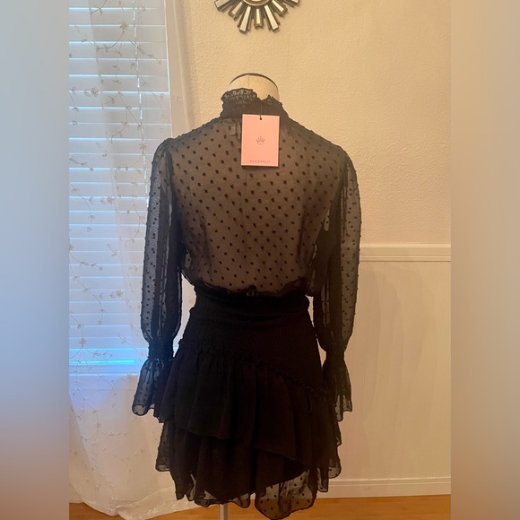 Hello Molly Black Mini Dress - Picture 8 of 9